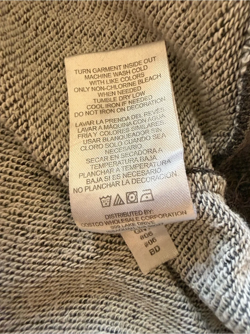 Champion Boys Script Logo Fleece Pullover Hoodie Dark Heather Gray Size L 14/16